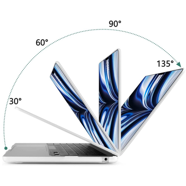 Alogy Etui Hard Case do Apple Macbook Air 13 2022 M2 Matowy Biały