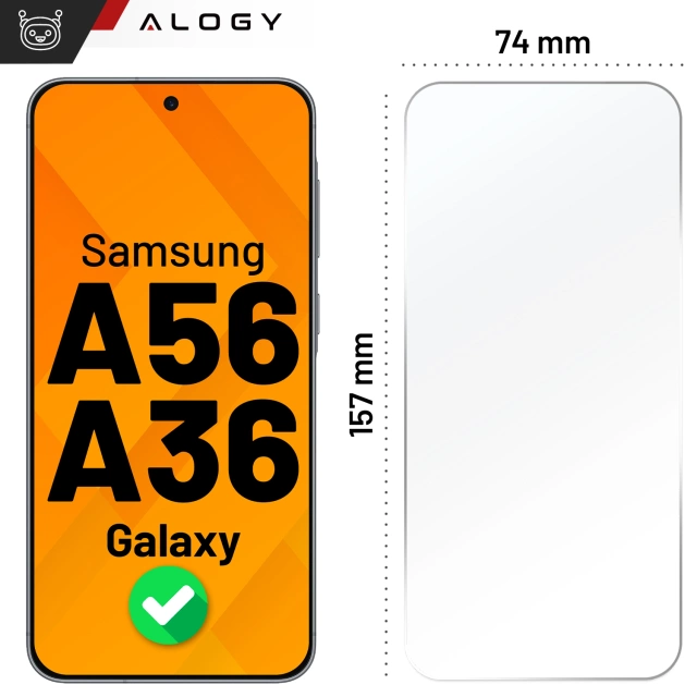 Szkło hartowane do Samsung Galaxy A56/A36 ochronne szkiełko na ekran 9H Alogy Heavy Pro+™️