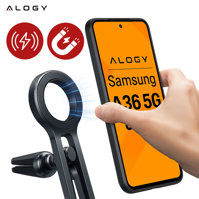 Etui do Samsung Galaxy A36 5G obudowa ochronna na telefon Alogy Matte HybridShield™️ Case Matowe Czarne