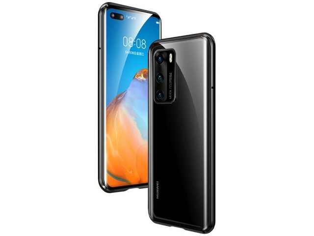 Etui na telefon magnetyczne Dr.Fit szklane do Huawei P40 Czarne