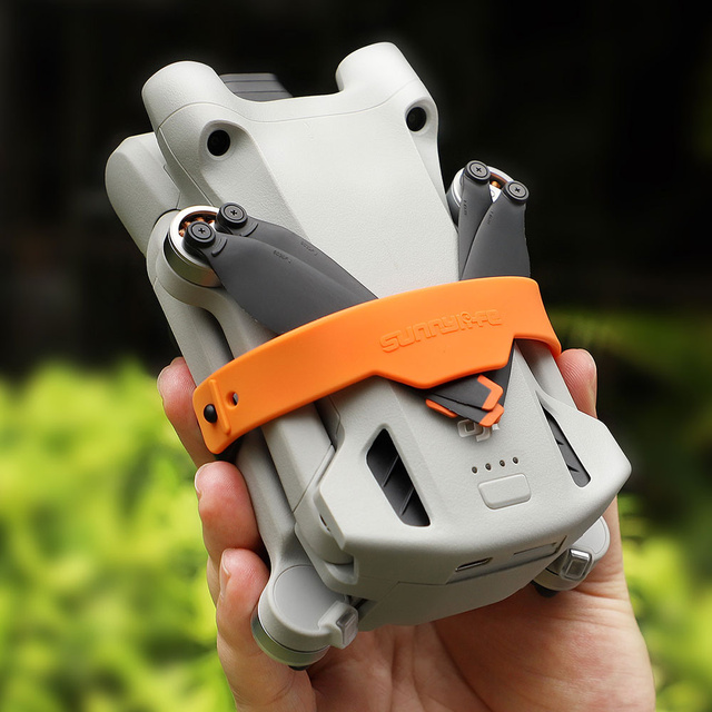 Alogy Blokada zabezpieczenie osłona śmigieł Wings opaski do drona do DJI Mini 3 Pro Czarno-pomarańczowy