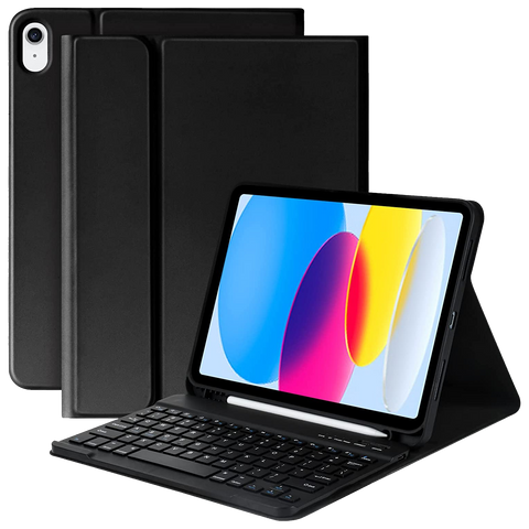 Alogy Etui z klawiatura bezprzewodowa Keyboard Case z miejscem na rysik do Apple iPad 10.9 2022 Czarne