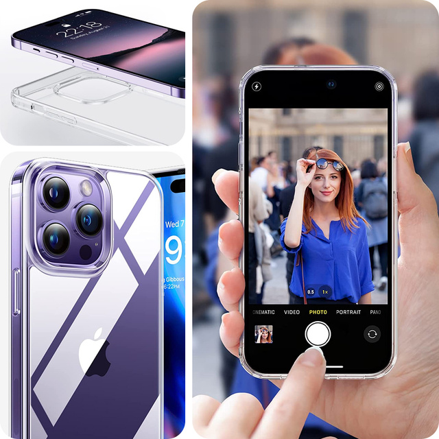 Alogy Etui na telefon Hybrid Case do Apple iPhone 14 Pro Max Przezroczyste