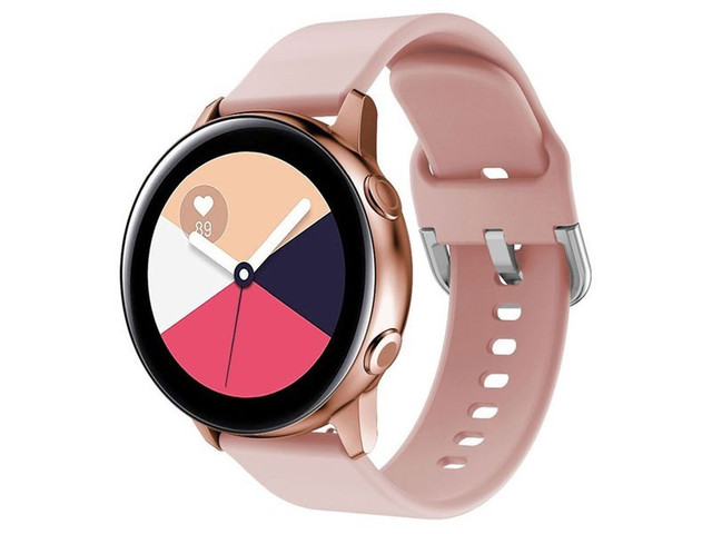 Alogy Gumowy Uniwersalny pasek sportowy soft band do smartwatcha 20mm Różowy