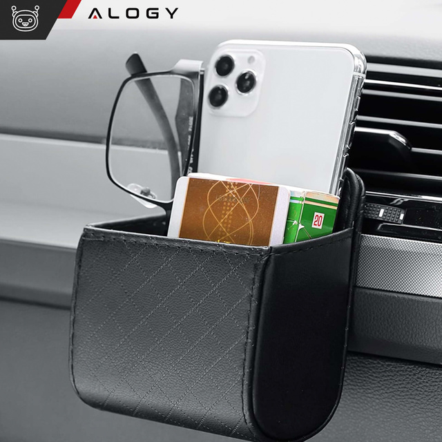 Alogy Organizer samochodowy Car Organizer Air Vent na kratkę do auta Czarny