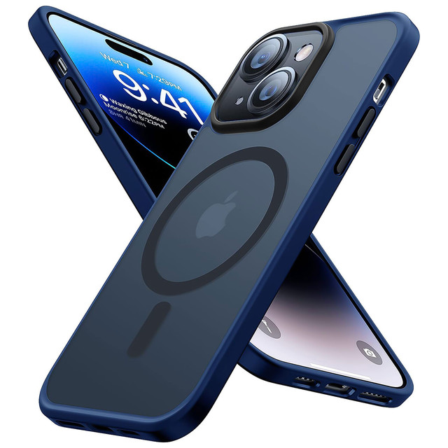 Alogy Etui ochronne do iPhone 13 Ring Case obudowa na telefon do MagSafe Granatowe
