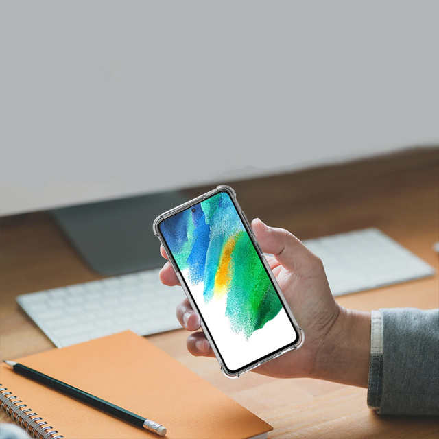 Alogy Etui na telefon silikonowe pancerne ShockProof do Oppo Reno7 5G Global Przezroczyste