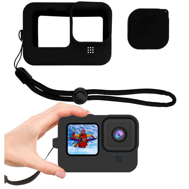 Alogy Etui ochronne silikonowe obudowa TPU do GoPro Hero 11/10/9 silikon case czarne