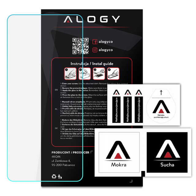 Alogy Screen Protector PRO+ Szkło hartowane 9H ochrona na ekran do Xiaomi Poco X5/ Pro/ Redmi Note 12/ Pro/ Pro+ Plus 5G