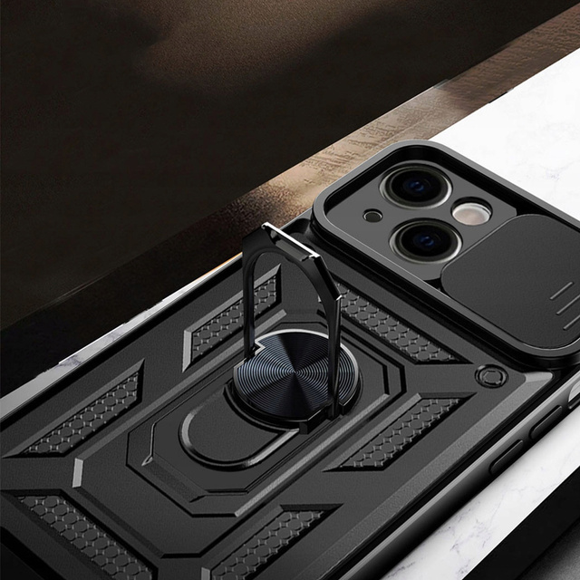  Alogy Etui na telefon Camshield Stand Ring z osłonką na aparat do Apple iPhone 13 Mini