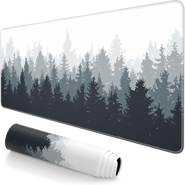 Alogy Podkładka na biurko pod myszkę mysz klawiaturę Mata ochronna antypoślizgowa gamingowa XL 80x40 cm Las Forest