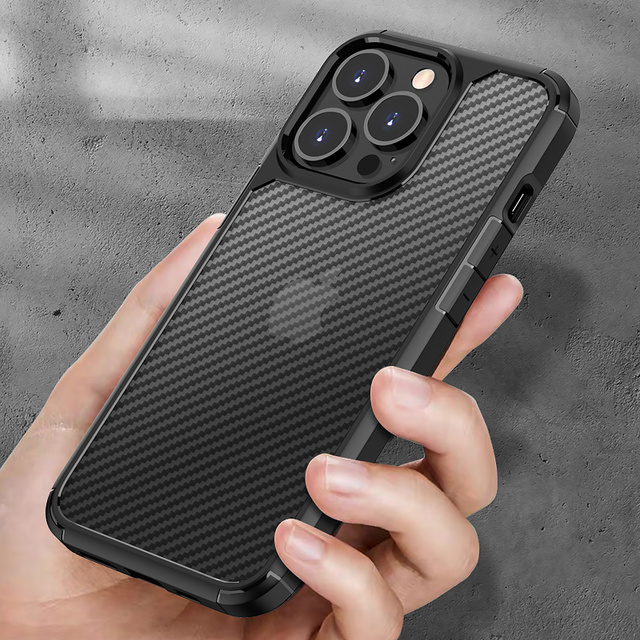 Alogy Etui ochronne na telefon Alogy Techsuit CarbonFuse obudowa do Apple iPhone 14 Pro Max Black