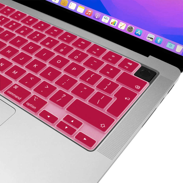 Alogy Nakładka ochronna silikonowa na klawiaturę do Apple Macbook Pro 14/16 M1 2021 A2442/A2485 Przezroczysta