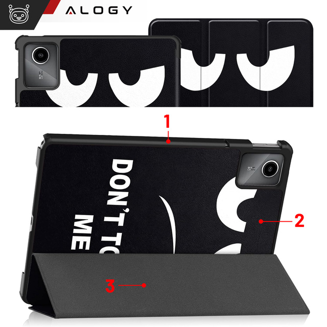 Etui do Lenovo Tab K11 / K11E 11” M11 10.95" TB330FU / TB330XU / TB331FC obudowa na tablet Case Alogy Book Cover Don't Touch me + Szkło + Rysik
