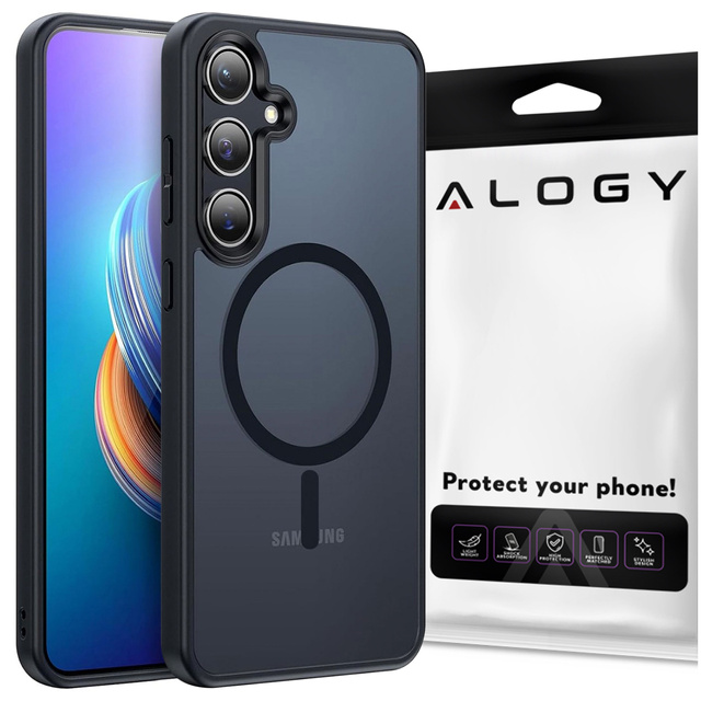 Etui do Samsung Galaxy S24 na telefon pokrowiec ochronny plecki MagMat Case do MagSafe Matte Black