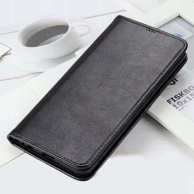 Alogy Etui ochronne z klapką skórzany portfel Wallet Case obudowa na telefon do Samsung Galaxy A34 Czarny