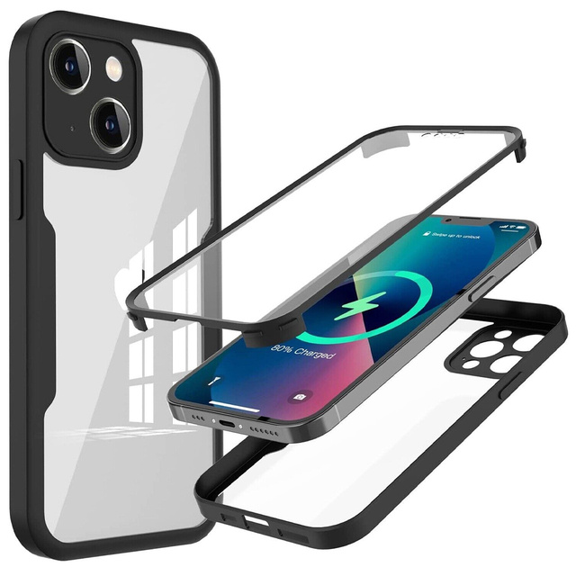 Alogy Etui na telefon Pancerne 360 obudowa Armor Case do Apple iPhone 13 Mini Black