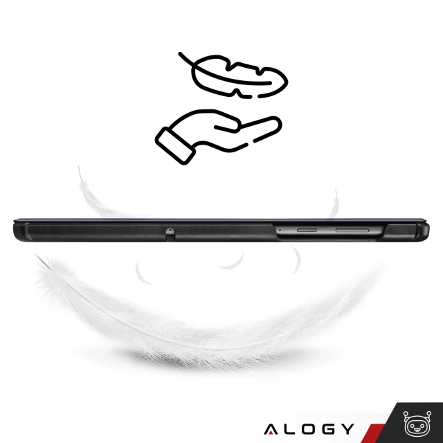 Alogy Etui do tabletu Smart Book do Samsung Galaxy Tab A8 2021 SM-X200/SM-X205 Granatowy
