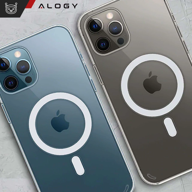 Alogy Etui do telefonu Ultra Slim do ładowarek Qi do iPhone 12/ 12 Pro 6.1 Przezroczyste