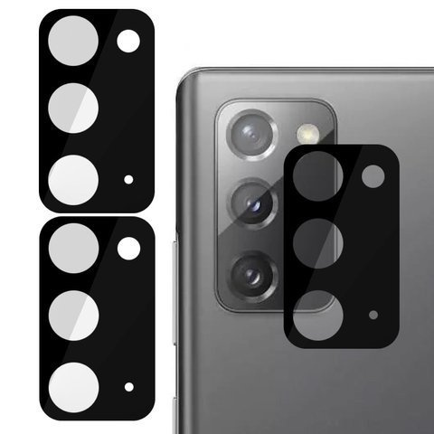 2x Szkło hartowane na tył obiektyw 3D do telefonu Samsung Galaxy Note 20 czarne
