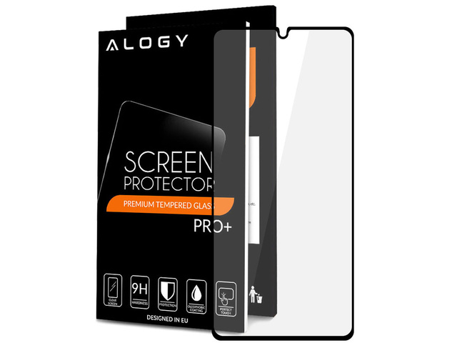 Alogy Szkło do telefonu Full Glue case friendly do Samsung Galaxy A42 5G Czarne