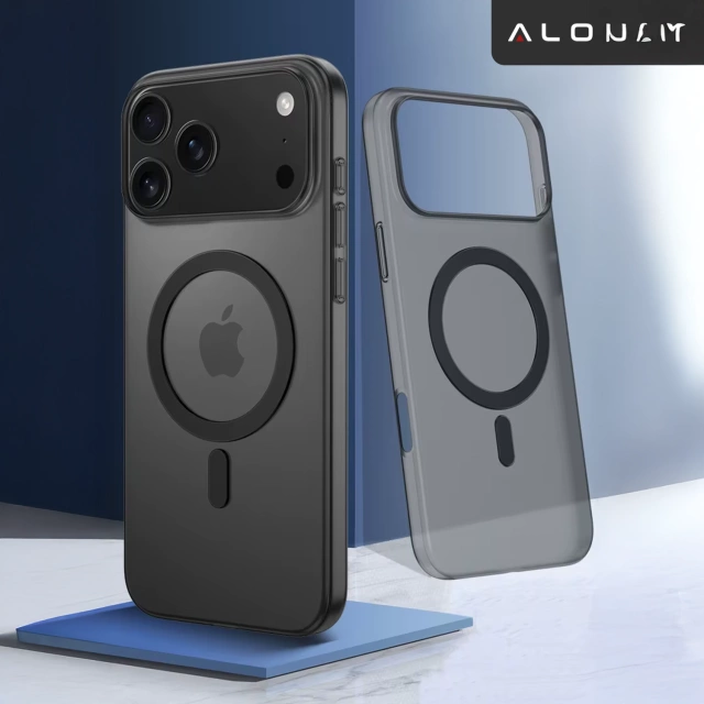 Etui do Apple iPhone 17 Pro Max – matowa obudowa do MagSafe z ochroną obiektywu, smukłe i odporne na zarysowania, idealne dopasowanie – Alogy Skinny MatteCase™ Czarne