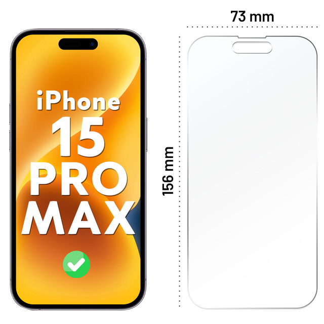 Alogy Szkło hybrydowe do Apple iPhone 15 Pro Max na cały ekran Flexi Full Glass 9H ochrona na cały ekran
