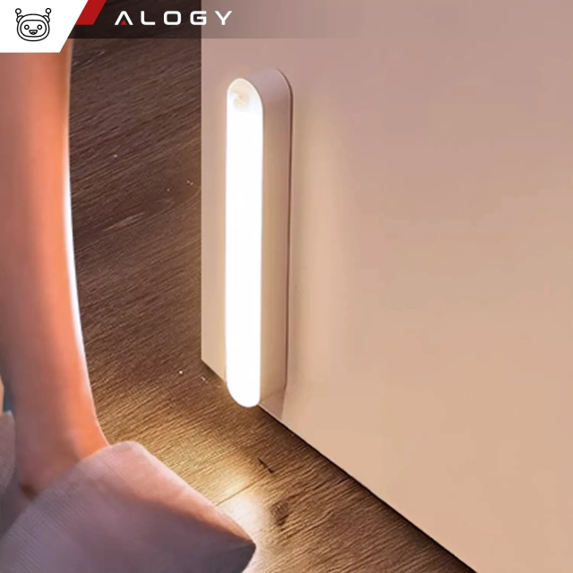 Lampka nocna Alogy Sensor Lamp z czujnikiem ruchu lampa szafkowa biurkowa na magnes Biała