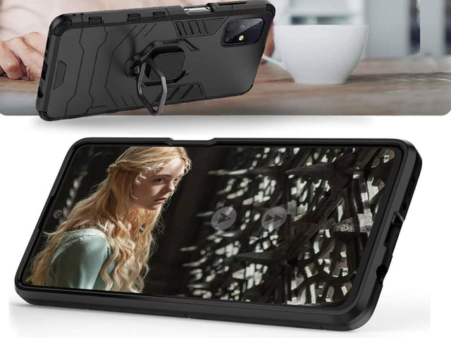 Alogy Etui na telefon Stand Ring Armor do Samsung Galaxy M31s czarne