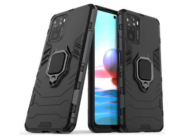 Alogy Etui na telefon Stand Ring Armor do Xiaomi Redmi Note 10/10s czarne