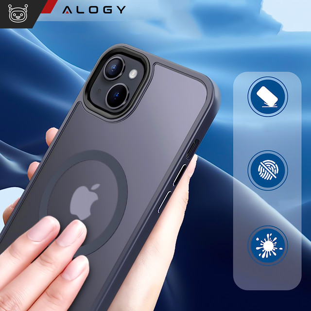 Alogy Etui ochronne do iPhone 13 Ring Case obudowa na telefon do MagSafe Granatowe