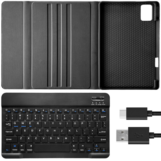 Etui z klawiaturą do Lenovo Tab K11 K11E 11” M11 10.95" TB330FU / TB330XU / TB331FC klawiatura Bluetooth case Alogy Czarne