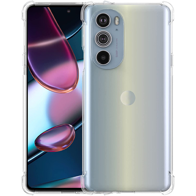 Alogy Etui na telefon silikonowe pancerne ShockProof do Motorola Moto Edge 30 Pro Przezroczyste