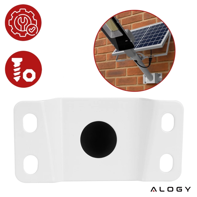 Lampa solarna Uliczna LED wodoodporna IP65 ścienna Alogy SolarBright 6000mAh do domu elewacyjna światło