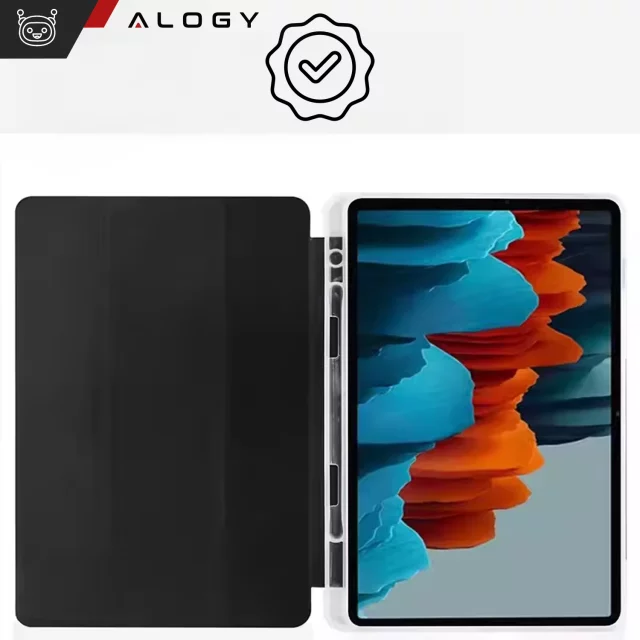 Etui ochronne do Samsung Galaxy Tab S9 FE+ 12.4" Alogy Book Cover Case obudowa na tablet Czarne
