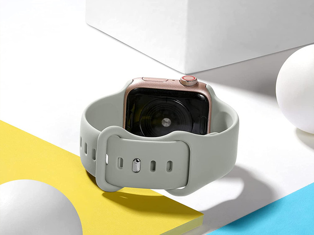 Alogy Sportowy pasek do smartwatcha gumowy do Apple Watch 42/44/45/49mm Szary