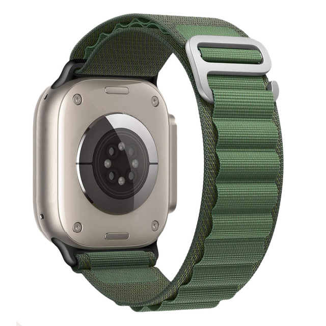 Alogy Pasek nylonowy Sport Strap do zegarka do Apple Watch 4/5/6/7/8/SE/Ultra (42/44/45/49mm) Zielony