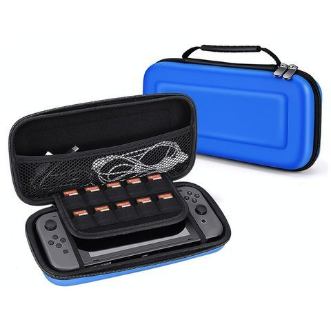 Etui do konsoli futerał pokrowiec Alogy do Nintendo Switch/ Switch OLED Niebieskie 02