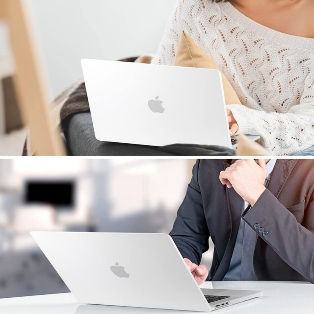 Alogy Etui Hard Case do Apple Macbook Air 13 2022 M2 Matowy Biały