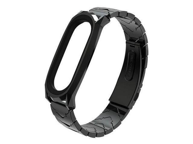  Mijobs V-Style GT bransoleta bransoletka do Xiaomi Mi Band 3/4 czarna