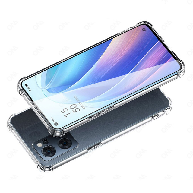 Alogy Etui na telefon silikonowe pancerne ShockProof do Oppo Reno7 5G Global Przezroczyste