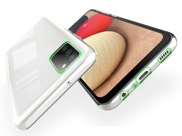 Etui na telefon silikonowe do Samsung Galaxy A02s silikonowe przezroczyste