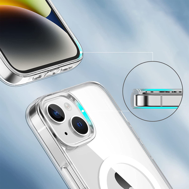 Alogy Etui do telefonu Ultra Slim Mag do ładowarek Qi do Apple iPhone 14 Plus Przezroczyste