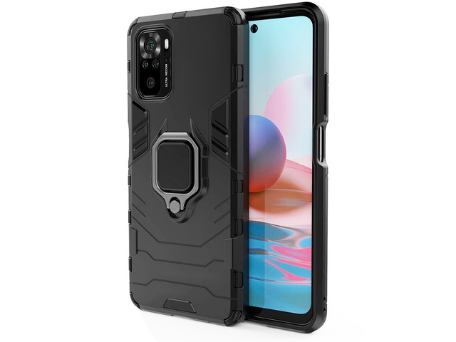 Alogy Etui na telefon Stand Ring Armor do Xiaomi Redmi Note 10/10s czarne