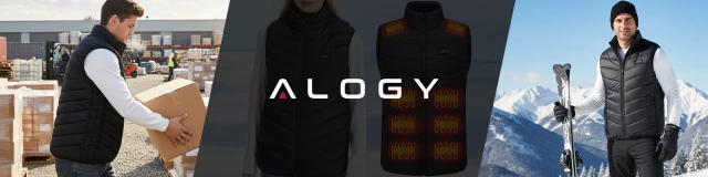 Kamizelka grzewcza z 28 strefami – 4-stopniowa regulacja temperatury, zasilanie USB, idealna na zimę i aktywności outdoor – Alogy ThermoVest™ Czarna (M)