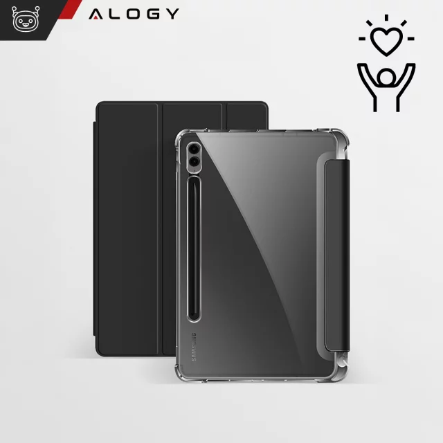 Etui ochronne do Samsung Galaxy Tab S9 FE+ 12.4" Alogy Book Cover Case obudowa na tablet Czarne