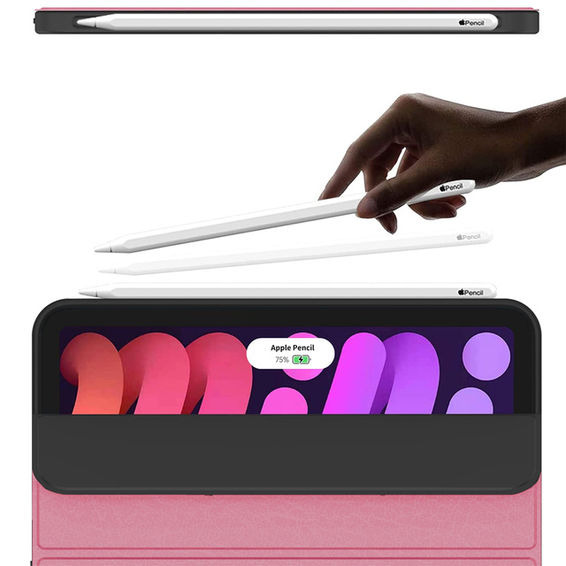 Alogy Etui na tablet Smart Pencil Case do Apple iPad Mini 6 2021 Różowe