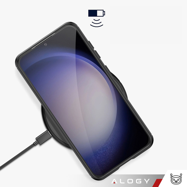 Etui ochronne do Samsung Galaxy S23 FE plecki na telefon Alogy Carbon Silicone obudowa czarne