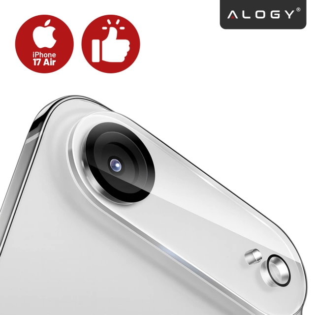 Szkło Ochronne na Obiektyw Aparatu do Apple iPhone 17 Air, Wzmocnione i Odporne na Zarysowania, Precyzyjnie Dopasowane, Alogy Lens Protector Pro+™ – Przezroczyste