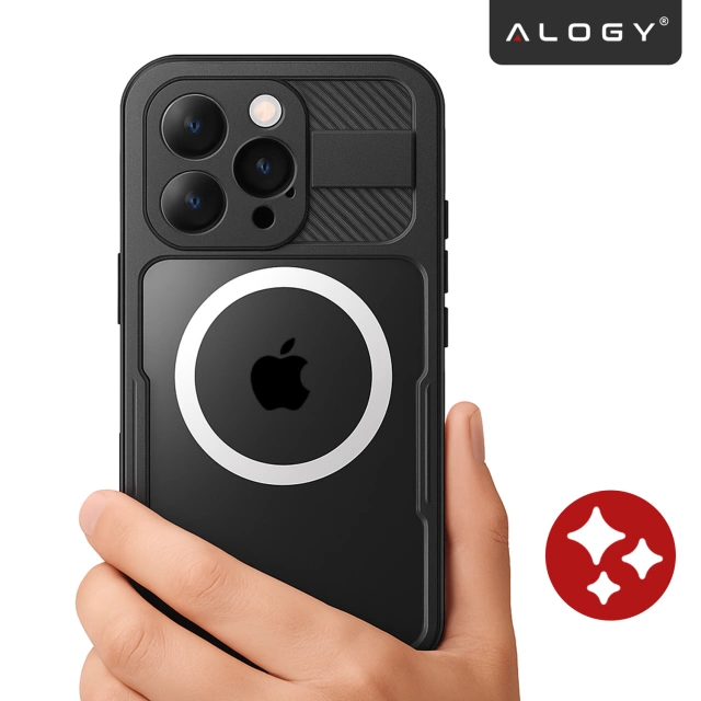 Etui Wodoodporne Alogy HydroArmor™ IP68 Case z przezroczystym tyłem Pancerna obudowa 360 do MagSafe do Apple iPhone 16 Pro Max